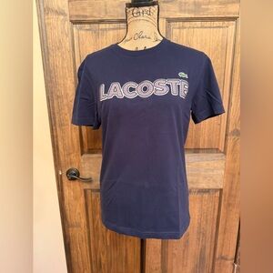 Lacoste Dark Blue Graphic Tee